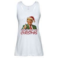 Trump I Will Be Home For Christmas Ladies Essential Flowy Tank