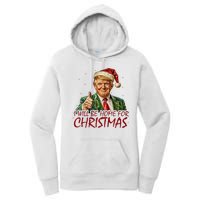 Trump I Will Be Home For Christmas Women's Pullover Hoodie