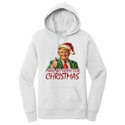 Trump I Will Be Home For Christmas Women's Pullover Hoodie