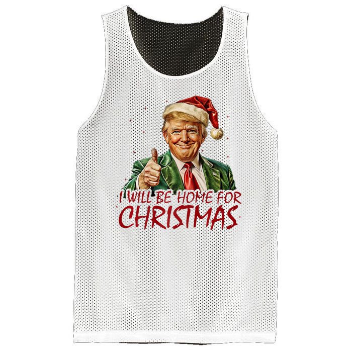 Trump I Will Be Home For Christmas Mesh Reversible Basketball Jersey Tank