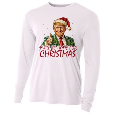 Trump I Will Be Home For Christmas Cooling Performance Long Sleeve Crew