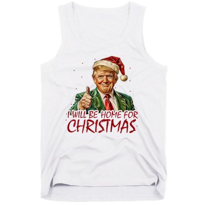 Trump I Will Be Home For Christmas Tank Top