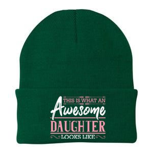 This Is What An Awesome Daughter Looks Like Cool Daughter Knit Cap Winter Beanie