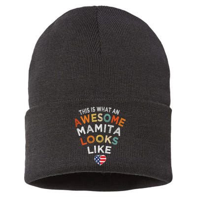 This Is What An Awesome Mamita Looks Like Sustainable Knit Beanie