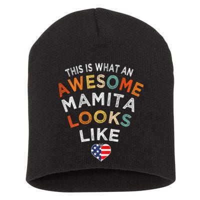 This Is What An Awesome Mamita Looks Like Short Acrylic Beanie