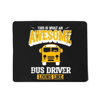 This Is What An Awesome School Bus Driver Looks Like Mousepad