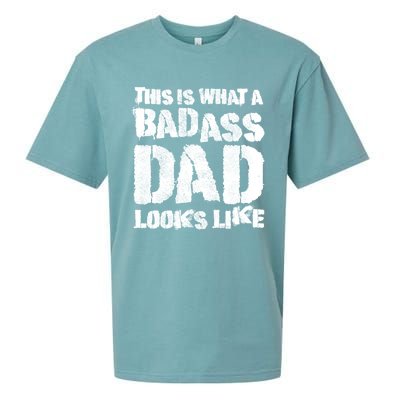 This Is What A Badass Dad Looks Like Badass Daddy Sueded Cloud Jersey T-Shirt