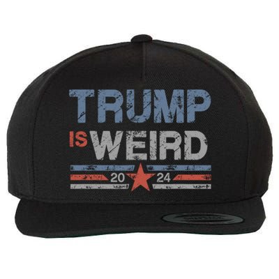 Trump Is Weird Wool Snapback Cap