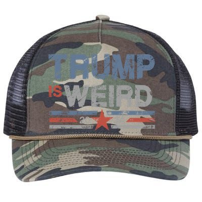 Trump Is Weird Retro Rope Trucker Hat Cap