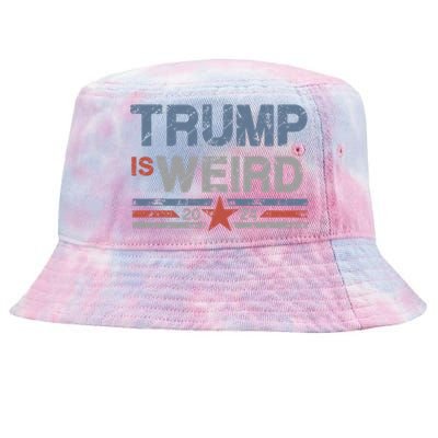 Trump Is Weird Tie-Dyed Bucket Hat