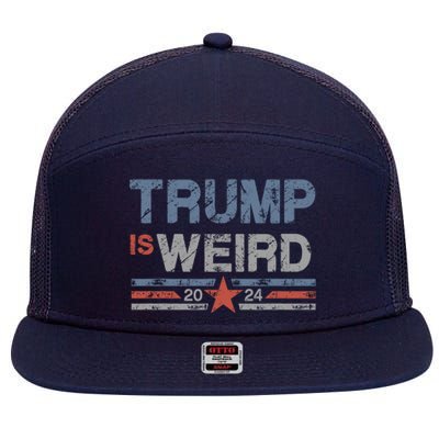 Trump Is Weird 7 Panel Mesh Trucker Snapback Hat