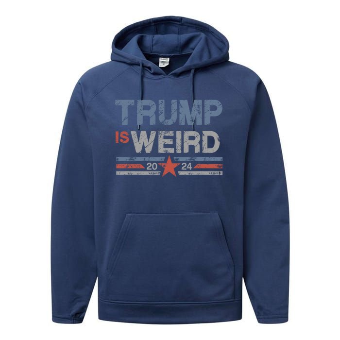 Trump Is Weird Performance Fleece Hoodie