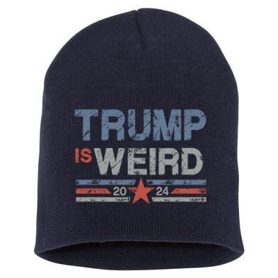 Trump Is Weird Short Acrylic Beanie