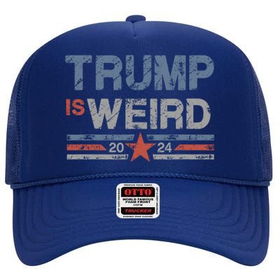 Trump Is Weird High Crown Mesh Back Trucker Hat