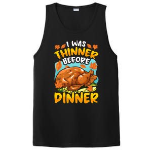 Thanksgiving I Was Thinner Before Dinner Gift PosiCharge Competitor Tank