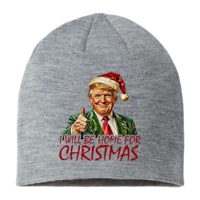 Trump I Will Be Home For Christmas Sustainable Beanie