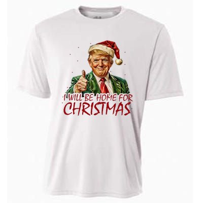 Trump I Will Be Home For Christmas Cooling Performance Crew T-Shirt