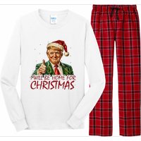 Trump I Will Be Home For Christmas Long Sleeve Pajama Set