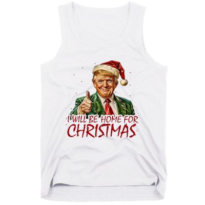 Trump I Will Be Home For Christmas Tank Top