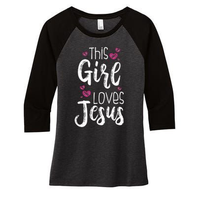 This Is What An Awesome Daughter Looks Like Women's Tri-Blend 3/4-Sleeve Raglan Shirt