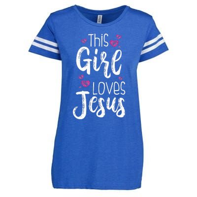 This Is What An Awesome Daughter Looks Like Enza Ladies Jersey Football T-Shirt