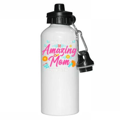 This Is What An Amazing Mom Looks Like Mom Mother's Day Aluminum Water Bottle 