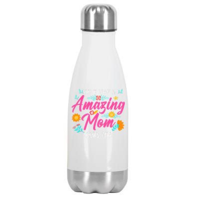 This Is What An Amazing Mom Looks Like Mom Mother's Day Stainless Steel Insulated Water Bottle