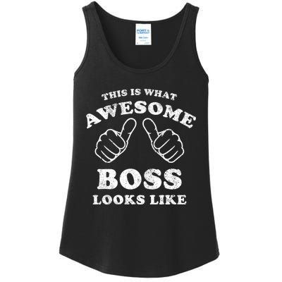 This Is What Awesome Boss Looks Like Ladies Essential Tank