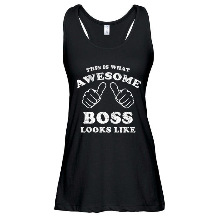 This Is What Awesome Boss Looks Like Ladies Essential Flowy Tank