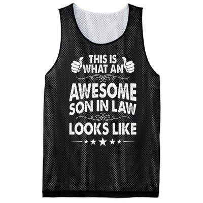 This Is What An Awesome Son In Law Looks Like Mesh Reversible Basketball Jersey Tank