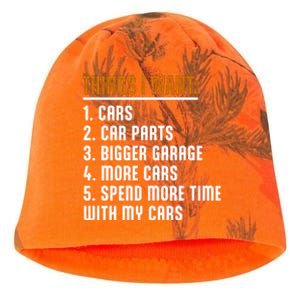 Things I Want In My Life Cars More Cars Car Kati - Camo Knit Beanie