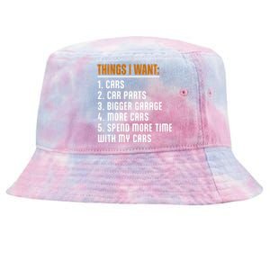 Things I Want In My Life Cars More Cars Car Tie-Dyed Bucket Hat