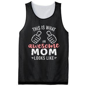 This is what an awesome mom looks like mother's day Mesh Reversible Basketball Jersey Tank