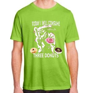 Today I Will Consume Three Donut Funny Reaper Adult ChromaSoft Performance T-Shirt