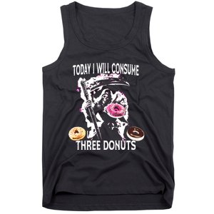 Today I Will Consume Three Donut Funny Reaper Tank Top