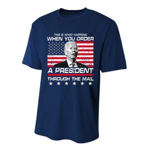 This Is What Happens When You Order A President Through Mail Performance Sprint T-Shirt