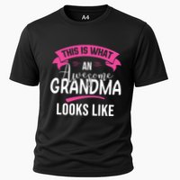 This Is What An Awesome Grandma Looks Like Grandma Gift Cooling Performance Crew T-Shirt