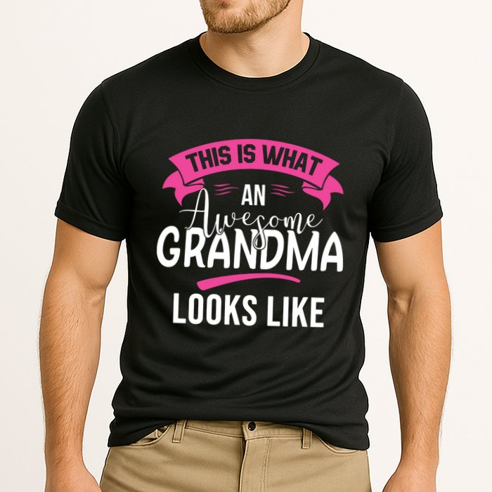 This Is What An Awesome Grandma Looks Like Grandma Gift Cooling Performance Crew T-Shirt