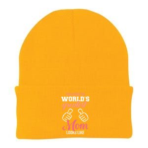 This Is What World's Greatest Mom Looks Like Mother's Day Gift Knit Cap Winter Beanie