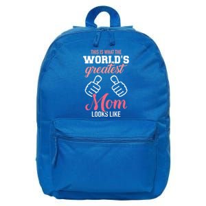 This Is What World's Greatest Mom Looks Like Mother's Day Gift 16 in Basic Backpack