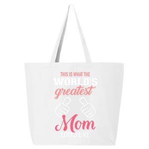 This Is What World's Greatest Mom Looks Like Mother's Day Gift 25L Jumbo Tote