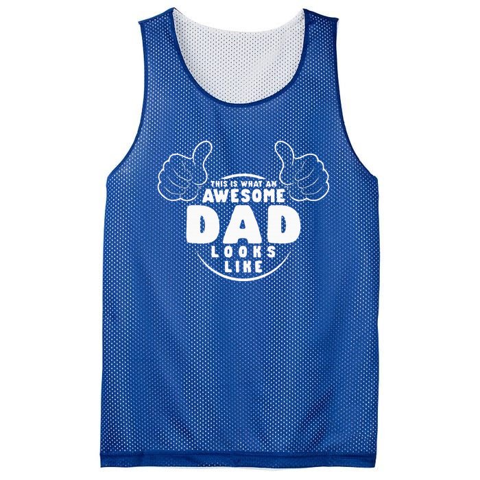 This Is What An Awesome Dad Looks Like Mesh Reversible Basketball Jersey Tank