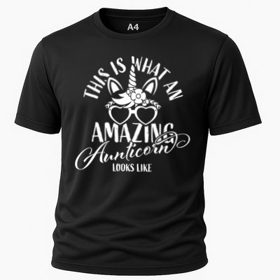 This Is What An Amazing Aunticorn Looks Like Auntie Unicorn Cool Gift Performance Shirt