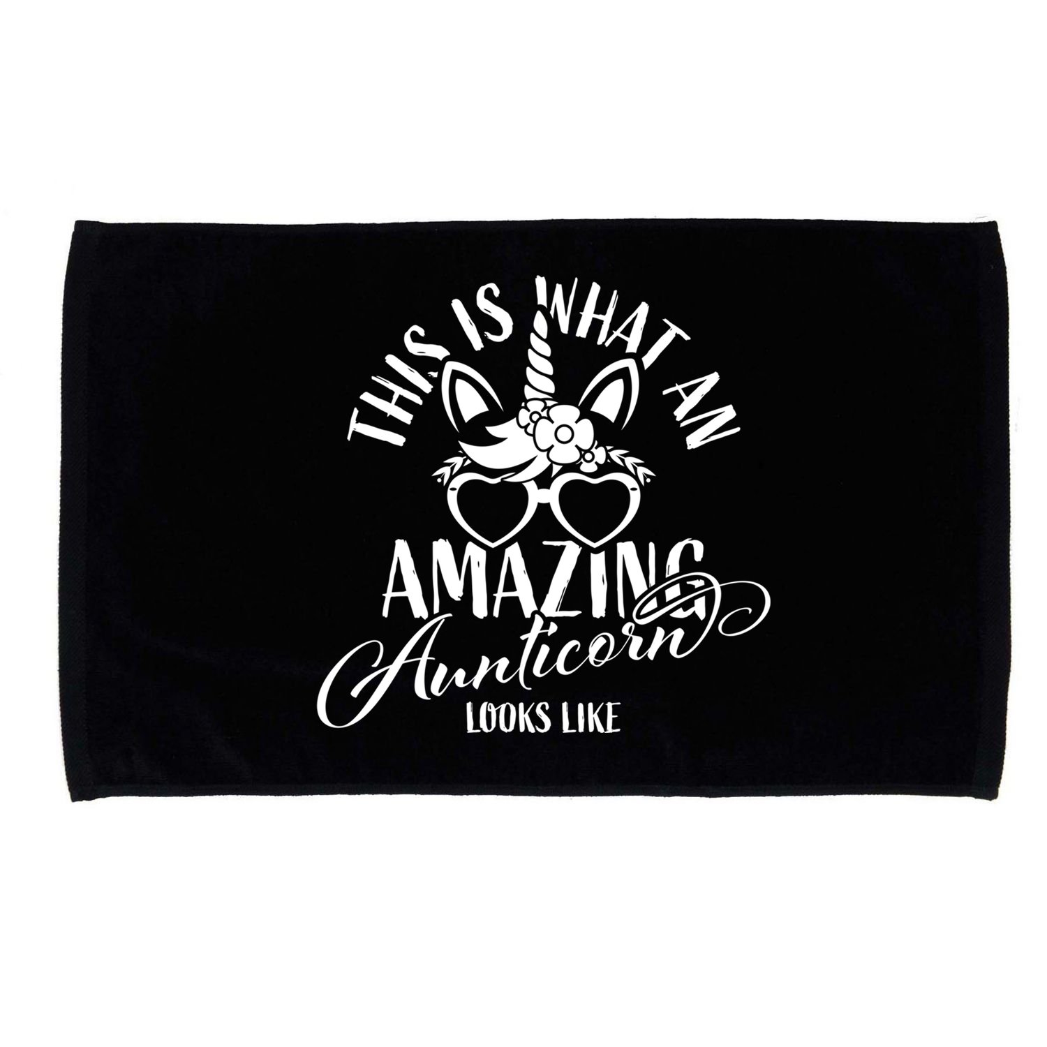 This Is What An Amazing Aunticorn Looks Like Auntie Unicorn Cool Gift Microfiber Hand Towel
