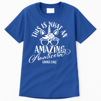 This Is What An Amazing Aunticorn Looks Like Auntie Unicorn Cool Gift Tall T-Shirt
