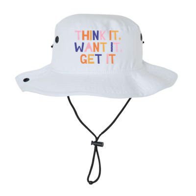 Think It Want It Get It Motivational Quote Bucket Hat