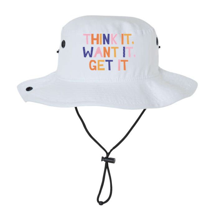 Think It Want It Get It Motivational Quote Bucket Hat