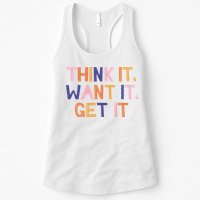 Think It Want It Get It Motivational Quote Womens Tank Top