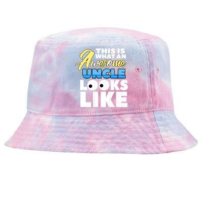 This Is What Am Awesome Uncle Looks Like Tie-Dyed Bucket Hat