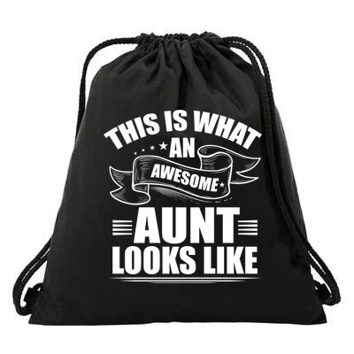 This Is What An Awesome Aunt Looks Like Auntie Niece Aunt Gift Drawstring Bag